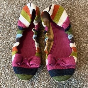 New Coach Rio Multi Color Stripe Slippers Size 7
